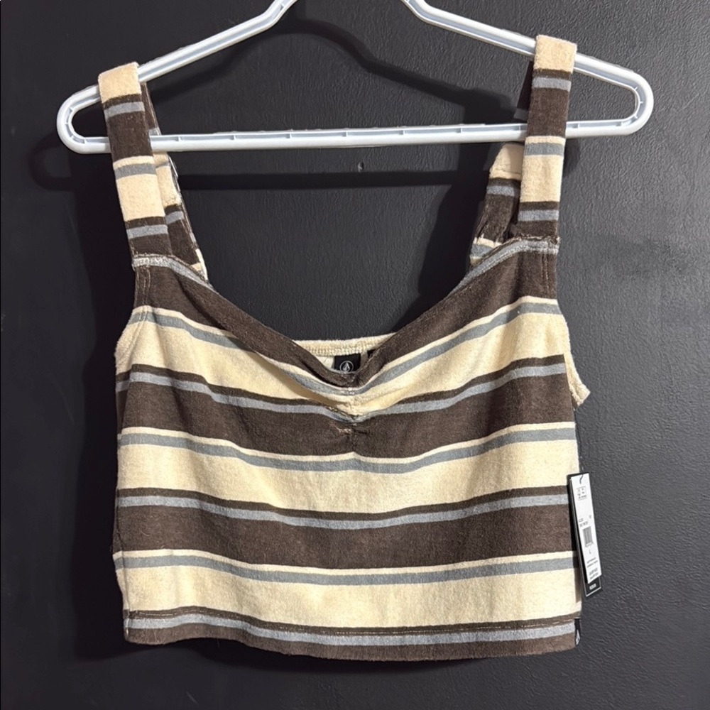 3/$14 Volcom Skate Surf Outdoor Towely Time Terrycloth Top Size: L